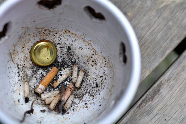 mégots et changements dans le corps lors de l'arrêt du tabac